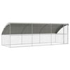 vidaXL Hundek&auml;fig 3 pcs Silber 6 x 2 x 2 m Verzinkter Stahl