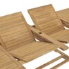 vidaXL 9-tlg. Garten-Essgruppe 180-280 x 100 x 75 cm Teak Massivholz