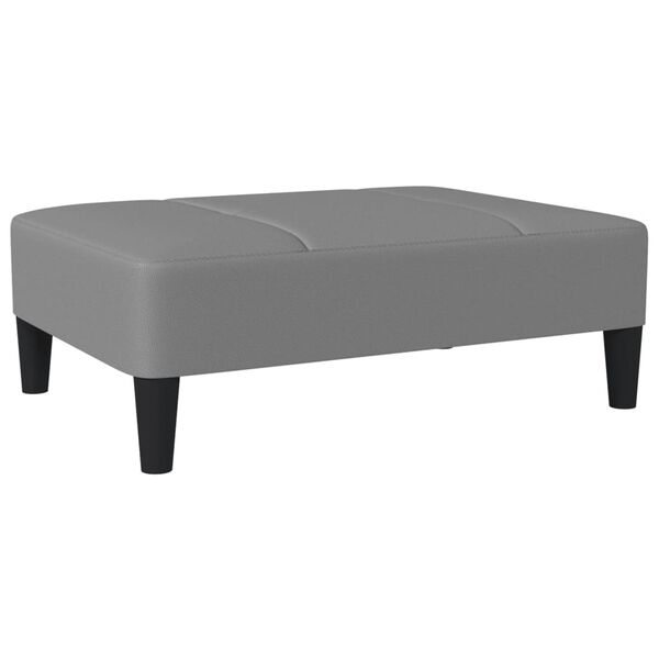 vidaXL Fu&szlig;hocker Grau 78x56x32 cm Kunstleder