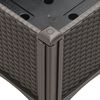 vidaXL Pflanzkasten mit Beinen Braun 160x120x42 cm PP