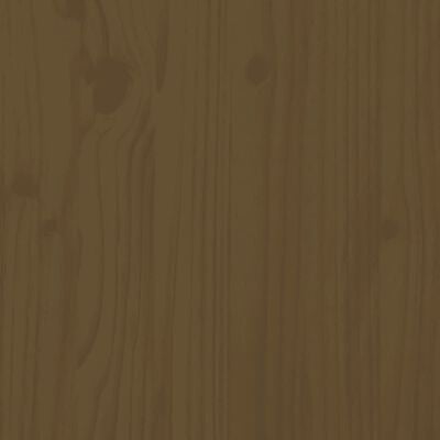 vidaXL Massivholzbett Kiefer 160x200 cm Honigbraun