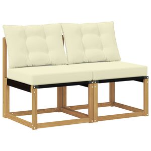 vidaXL 2 St&uuml;ck Outdoor Mittelsofa