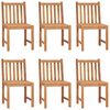 vidaXL 7-teiliges Garten-Ess-Set 140 x 80 cm Massivholz Teak
