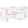 vidaXL TV-Schrank 100x33x46 cm Massivholz Mango