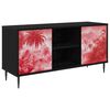 vidaXL TV-Schrank AACHEN 102 x 33 x 51 cm Schwarz Eichen-Optik