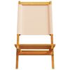 vidaXL Gartenst&uuml;hle 8 Stk. Klappbar Beige Stoff und Massivholz