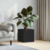 vidaXL Blumentopfschachtel Schwarz Eichen-Optik 40 x 38,5 x 40 cm