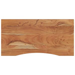 vidaXL Schreibtischplatte 110x60x2,5 cm Rechteckig Massivholz Akazie