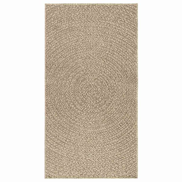 vidaXL Teppich ZIZUR Beige 80x150 cm Jute-Optik Indoor und Outdoor