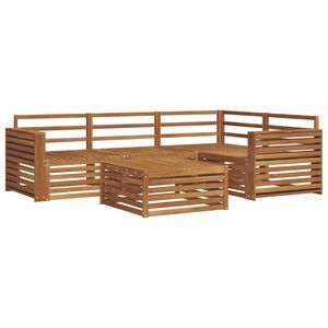 vidaXL Outdoor-Sofagarnitur 5 pcs Natur Massivholz Akazie