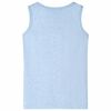 Kinder-Tanktop Hellblau Melange 92