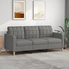 vidaXL 3-Sitzer-Sofa Dunkelgrau 180 cm Stoff
