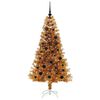 vidaXL Weihnachtsbaum mit 150 LEDs mit St&auml;nder Gold 150 cm PET