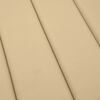 vidaXL Sonnenliegen-Auflage Melange Beige 200x50x4 cm Stoff