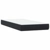 vidaXL Boxspringbett mit Matratze Schwarz 180x210 cm Samt