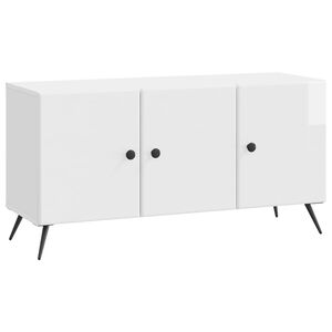 vidaXL TV-Schr&auml;nk Hochglanz Wei&szlig; 99 x 34,5 x 50 cm Holzwerkstoff
