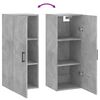 vidaXL Wandschrank Betongrau 34,5x34x90 cm