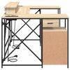 vidaXL Schreibtisch Sonoma-Eiche 182 x 101 x 87,5 cm Holzwerkstoff