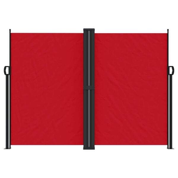 vidaXL Seitenmarkise Ausziehbar Rot 180x1000 cm