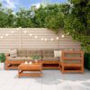 vidaXL Garten-Lounge-Set 6 pcs Wachsbraun Massives Kiefernholz