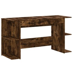 vidaXL Schreibtisch R&auml;uchereiche 140x50x75 cm Holzwerkstoff