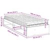 vidaXL Tagesbett mit Matratze Wachsbraun 90x190 cm Massivholz Kiefer