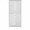 vidaXL Kleiderschrank FLORO Wei&szlig; 77x53x171 cm Massivholz Kiefer