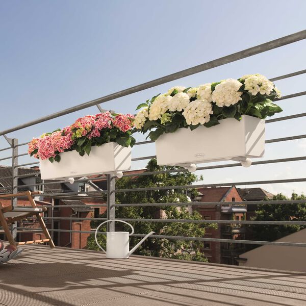 LECHUZA Blumenkasten Balconera Color 80 ALL-IN-ONE Weiß 15680