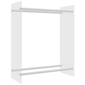 vidaXL Brennholzregal Transparent 80x35x100 cm Hartglas