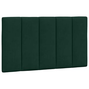vidaXL Kopfteil-Kissen "Hanko" Dunkelgr&uuml;n 80 cm Samt
