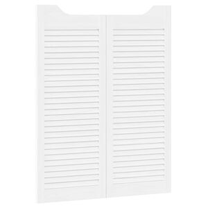 vidaXL Schwingt&uuml;ren 2 pcs Wei&szlig; Massives Kiefernholz