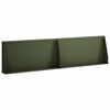 vidaXL St&uuml;tzmauer 2 stk. 80 x 12 x 30 cm Stahl Olivgr&uuml;n