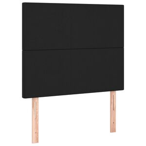 vidaXL Kopfteil Schwarz 80x5x118/128 cm Kunstleder