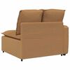 vidaXL Modulares Sofa Endmodul mit Armlehne Kissen Beige 100 cm