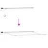 vidaXL Einziehbare Markise mit Mehrfarbig 400 x 300 cm Stoff