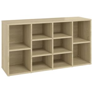 vidaXL Schuhbank Sonoma-Eiche 103x30x55 cm Holzwerkstoff