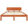 vidaXL Bettrahmen Wachsbraun 120 x 190 cm Massives Kiefernholz