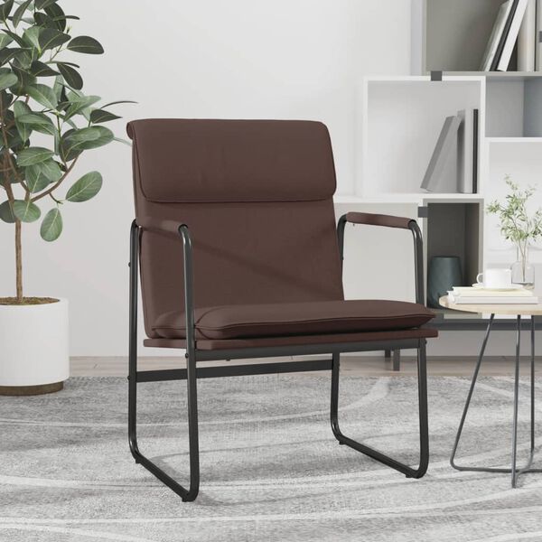 vidaXL Loungesessel Braun 55x64x80 cm Kunstleder