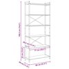 vidaXL B&uuml;cherregal Grau Sonoma 40 x 30 x 85 cm Holzwerkstoff
