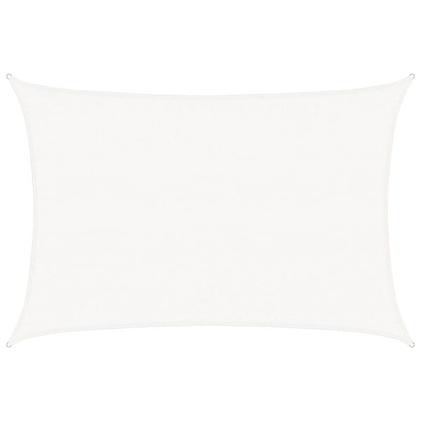 vidaXL Sonnensegel 160 g/m&sup2; Wei&szlig; 3,5x4,5 m HDPE