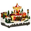 vidaXL Weihnachtsdorf-Szene mit Karussell SALO 25,5 x 16 x 21,5 cm