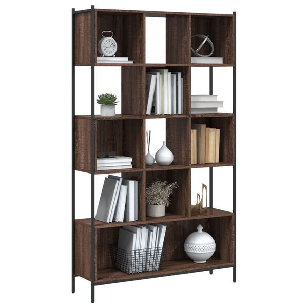 vidaXL Bücherregal Braun Eichen-Optik 102x28x172 cm Holzwerkstoff
