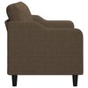 vidaXL 2-Sitzer-Sofa Braun 120 cm Stoff