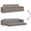 vidaXL Schlafsofa Taupe 245 x 78 x 77 cm Samt