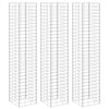 vidaXL Gabionen-Hochbeete 3 Stk. 30x30x200 cm Eisen