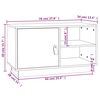 vidaXL TV-Schrank 70x34x40 cm Massivholz Kiefer