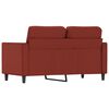 vidaXL 2-Sitzer-Sofa Weinrot 120 cm Kunstleder