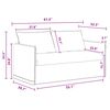 vidaXL Sofa 2 pcs Dunkelgrau 196 x 82 x 85 cm Stoff