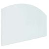 vidaXL Feuerstelle Glasplatte Transparent 100 x 60 cm Glas