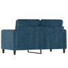 vidaXL 2-Sitzer-Sofa Blau 120 cm Samt
